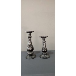 Siyah Cam Şamdan